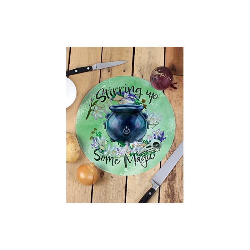 Grindstore Stirring Up Some Magic Circular Chopping Board 31x31cm