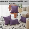 Home Brilliant Purple Cushion Covers for Sofa, Solid Cute Large