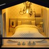 GuDoQi DIY Miniature Dollhouse Kit, Tiny House kit with Music,