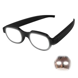 UAIEN Luminous LED Glasses, Illuminated Glasses, Detective Conan Shinichi Kodo Cosplay, Criminal Chase Glasses, Thinking Glasses, Cosplay Tool