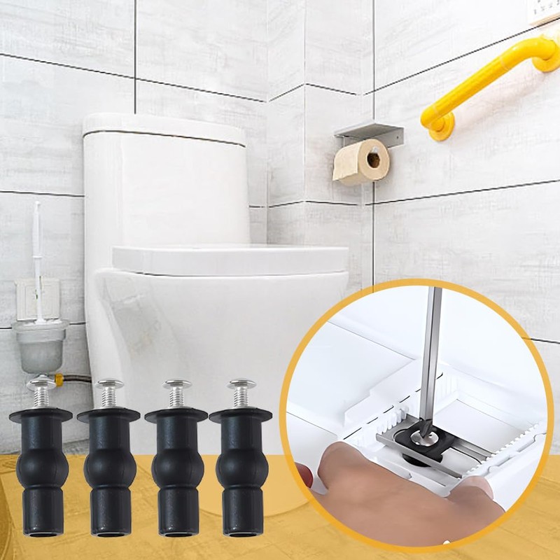 Universal Toilet Seat Blind Hole Fixing Kit - 4pcs Expanding