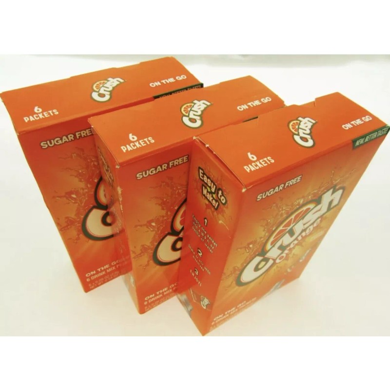 Crush Orange Crush ~ Packets ~ Sugar Free ~ Drink