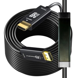 YOTETION 4K DisplayPort to HDMI 75FT Cable, DP to HDMI Male Video UHD Unidirectional Adapter, 4K@30Hz, 1080P@120Hz, 3840 x 2160 Compatible with Dell, HP, Lenovo, Black