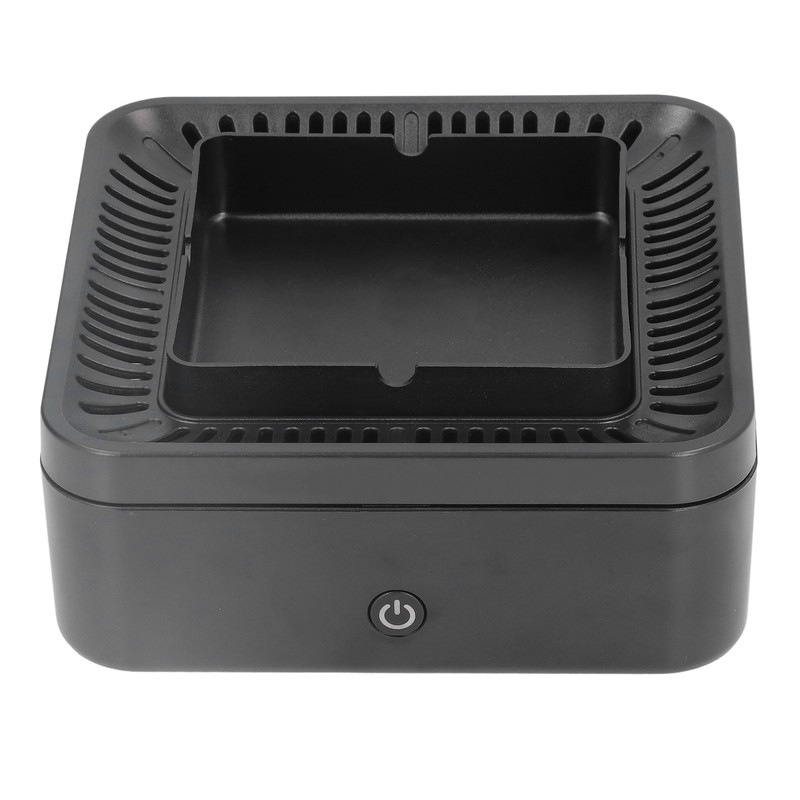Smokeless Ashtray Gray Home Office Desktop USB Charging Large Air