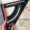 Woodworking Triangle Ruler Aluminum Alloy Accurate Laser Scale Triangle Ruler