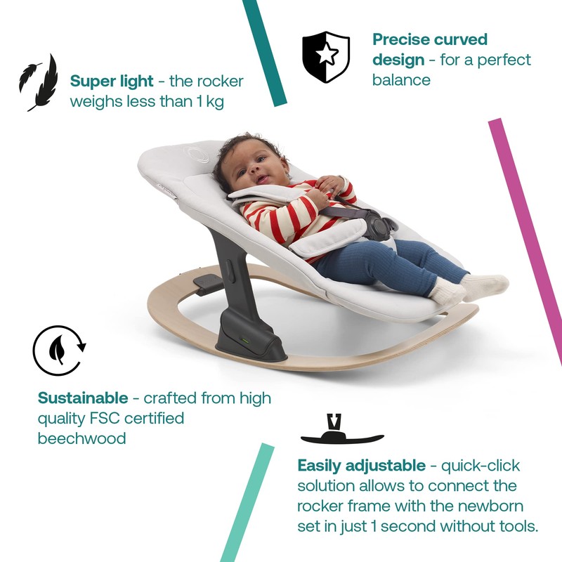 Bugaboo Giraffe Rocker for Giraffe Chair Newborn Set, Sustainable, Stylish