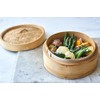 Happy Sales , Three Piece 6 Inch Bamboo Steamer