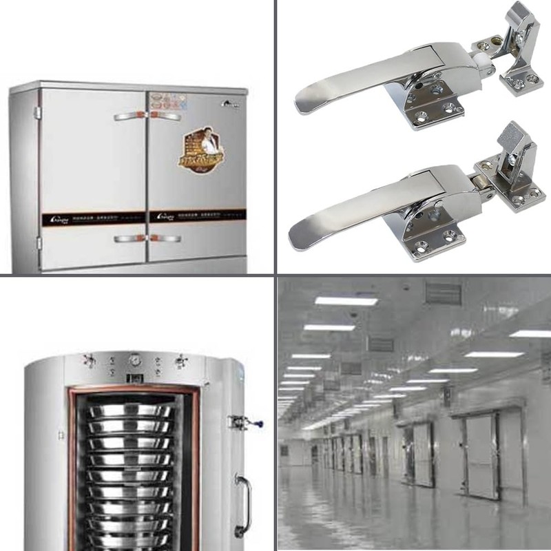 Oven Refrigerator Metal Freezer Handle, Adjustable Latch Spring Loaded Walk