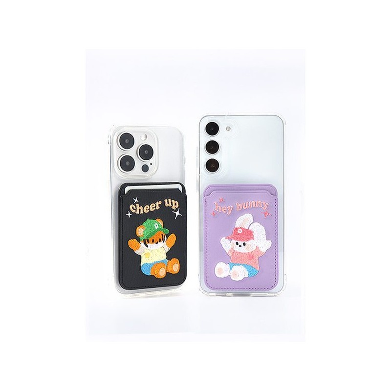 Design Skin (신세계김해점)(유니버셜) 자수 포켓(레트로)-블랙/호군 ITM25634 (Shinsegae Gimhae Store) (Universal)