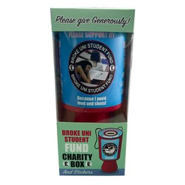 Uni Student Charity Fund - Student Starter Pack, University Essentials Bedroom, Funny University Gifts for Students Going to University, Uni Room Decor, for Uni Students, Uni Kit