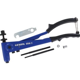GESIPA Rivet Nut Pliers GBM 5 Including M5 Aluminium Rivet Nuts Professional Rivet Pliers for Blind Rivet Nuts from M4 to M6 for Aluminium, Steel and Stainless Steel Threaded Rivets Buy from the