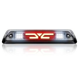 MZS Third Brake Light 3rd LED High Mount Stop Light Cargo Lamp Compatible with 2009-2014 F150 Plug-N-Play Waterproof Smoked Lens Red/White
