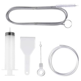 ZKSXOA Fridge Cleaning Set, 5 Pieces Fridge Drain Cleaning, Fridge Cleaning Set Drain Hole, Fridge Emptying Excavator, Cleaning Brush for Fridge Cleaning Tool