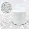 KEYPOWER Bling Rhinestone Mini Plastic Trash Can Cute Small Waste