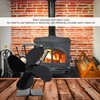 4 Blade Heat Powered Stove Fan Silent Eco Friendly Aluminium