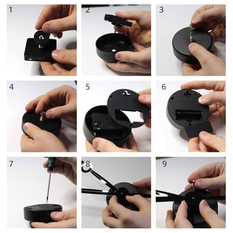 High Torque Quartz Clock Movement with 17-1/2" Large Tapered Hands