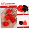 Vaguelly 16pcs Simulation Fruit Model Decorations Fruits Decorate Fruitful Plastic