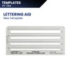 Pacific Arc - Freehand Lettering Aid Template - Stencil for