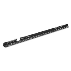 Alumicolor Aluminum Architect Pocket Drafting Scale With Clip, 6IN, Black