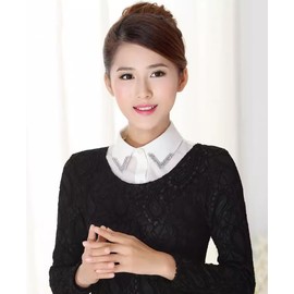 WENLOOY Detachable Blouse Half Shirts Dickey Collar Faux False Collar for Women & Girls