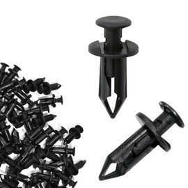 100 PCS Fender Fastener Rivet Push Clips Plastic Rivet Kit Fastener Clips Replacement Compatible with Honda ATV Suzuki Kawasaki Replaces # 90653-HC4-900