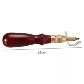 TECHTONGDA Multi-function Leathercraft Groover Skiving Edger Beveler Leather Stitching Tool