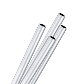 M METERXITY 4-Pack 250mm 6063 Aluminum Round Tube, 6mm ID 8mm OD Seamless Aluminum Tubing for Construction/Machining/DIY Crafting, Metal Straight Pipe [0.24x0.31x9.8IN]