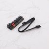 eMagTech 2pcs 5 Port PWM Fan Hub Splitter Speed Controller