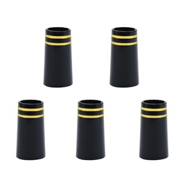 Golf Socket Set of 5 for Irons Parallel Tip Gold 2 Line Outer Diameter 0.5 inch (13.3 mm) Inner Diameter 0.3 inch (9.3 mm) Height 1.0 inch (25.0 mm)