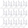 15 Pieces Clear Plastic Plate Stands,Adjustable Clear Acrylic Plastic Display