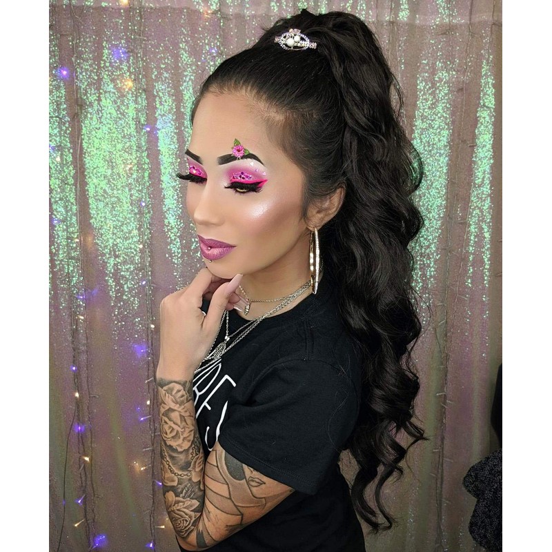 YEESHEDO Long Wavy Ponytail Hair Extension for Black Women Drawstring