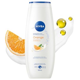 NIVEA Jabón Líquido Corporal Humectante Orange And Avocado Oil (400 ml) jabón sin microplásticos y fórmula biodegradable con aroma refresacante a