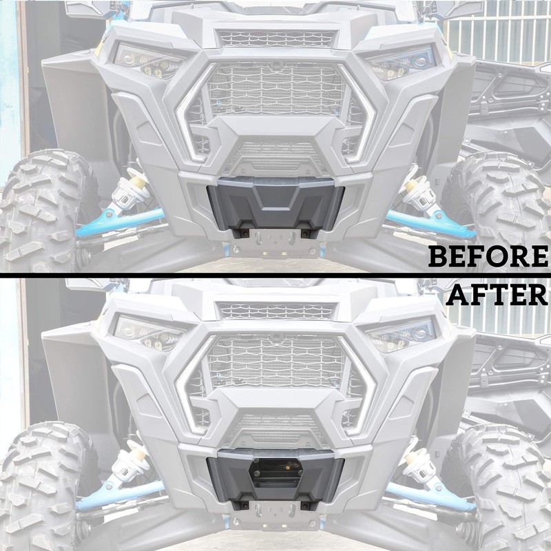 SAUTVS Winch Cover Kit for RZR, Waterproof Silt Proof Front
