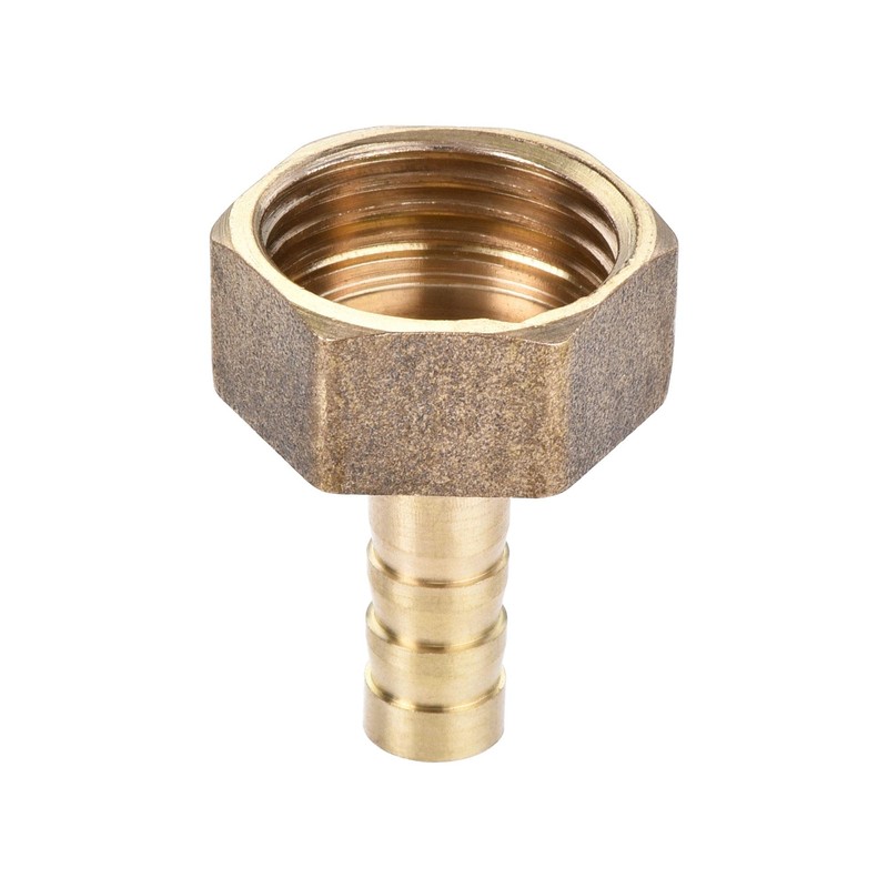 sourcing map Brass Barb Hose Fitting Connector Adapter 8mm Barbed
