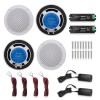 Herdio 2 Set 4" Marine Bluetooth Boat Ceiling Speakers for