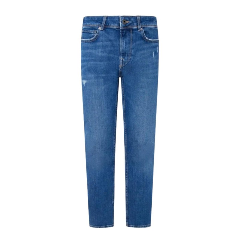 Pepe Jeans Finsbury Men's Skinny Fit Regular Waist Jeans, Blue