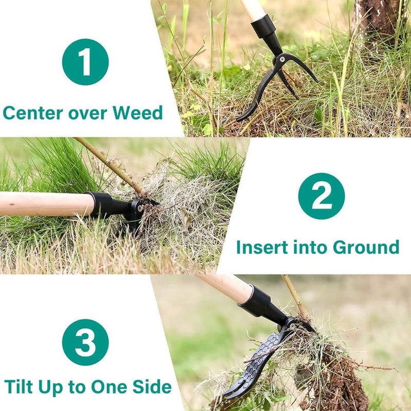 Fafeicy Stand Up Weeder Manual Weeder Weed Remover Weeder Tool