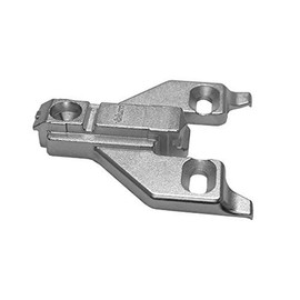 Blum 175L6600.22x4 0 mm Die Cast Screw on Face Frame Mounting Plate, Nickel Finish (Pack of 4)