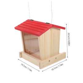 Sosoport Hanging Bird Feeders for Outdoor Use Rustic Farmhouse Style Wild Bird Nest Box Rainproof Design Easy Installation for Garden Patio Backyard