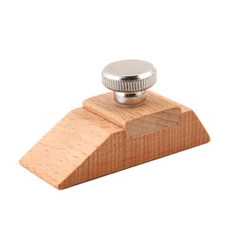 Square Beve l Wedge Sanding, 3 Pieces Wooden Sandpaper Block Portable Block Natural Handmade Leather Edge Grinding Polishing Tool for DIY Leather Craft