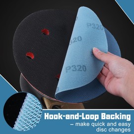 SPEEDWOX Mesh Abrasive 9 inch Drywall Sander Sandpaper 320 Grit 10pcs Dust-Free Hook and Loop Drywall Sanding Disc Aluminum Oxide Sanding Discs for Drywall Sanders For Metal Wood Finishing