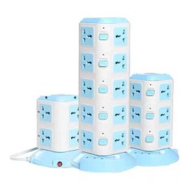 Yuqing Torre Multicontacto Vertical Conectore 8 Tomas 3 Usb Socket
