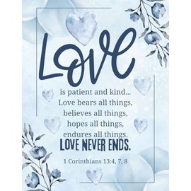 Love Is Patient and Kind - May The Love God Has Given You For Each Other Grow Even Stronger And More Beautiful in His Perfect Love Religious Christian Congratulations Wedding Anniversary Greeting Card