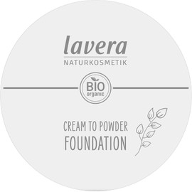 lavera Cream to Powder Foundation -Light 01- nude - Bio-Mandelöl & Vitamin E - Vegan - feuchtigkeitsspendend - Intensive Deckkraft (1 x 10,5 g)