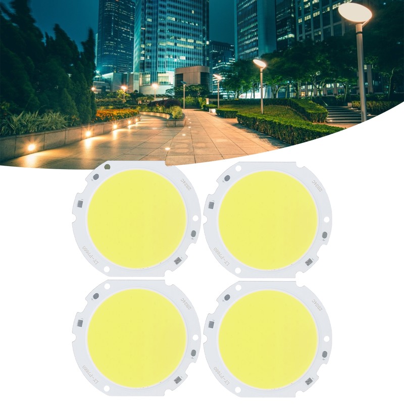 4PCS 75mm Round COB Lamp Bead High Power LED Chip