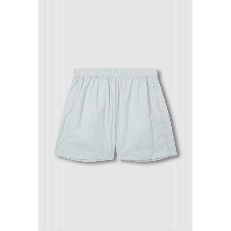JAJU [JAJU] Women's Crinkle Banding Half Pants_Mint Gray