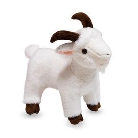 champracer Simulated Goat Cute Animal Realistic Goat Plush Toy Goat Plush Toy Goat Plush Toy Goat Plush Toy Cushion Cute Soft Decorative (30 cm, White)