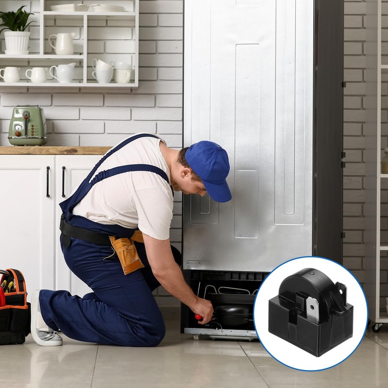 sourcing map 3pcs PTC Refrigerator Starter Relay, 4.7 Ohm 2