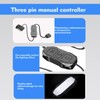 2PCS ARGB Controller Dual SATA-Powered Manual RGB Controller for PC,