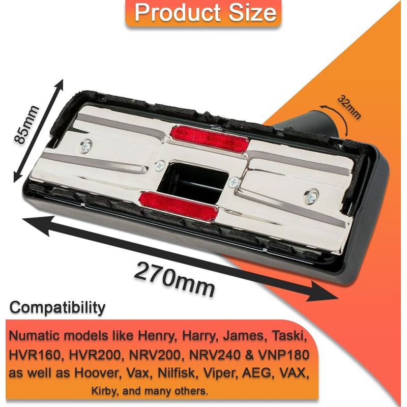Replacement for Henry Hoover Head 32mm for Henry Hoover Attachments